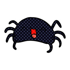 cartoon halloween spider