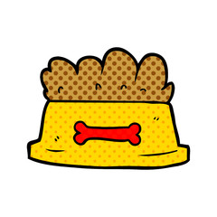 cartoon bowl of dog food