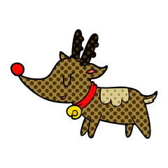 cartoon christmas reindeer