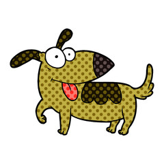 cartoon happy dog