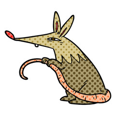 cartoon sneaky rat