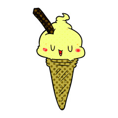 cute cartoon ice cream