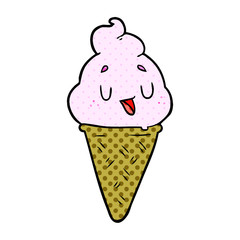 cute cartoon ice cream