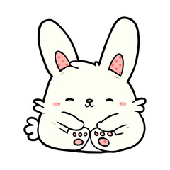 cute cartoon bunny rabbit
