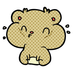 cartoon hamster with full cheek pouches