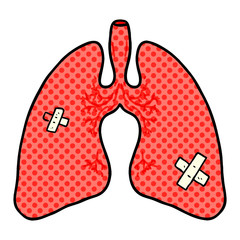 cartoon lungs