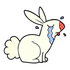 cartoon bunny rabbit crying