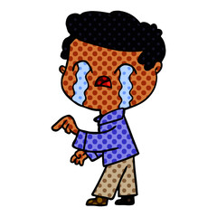 cartoon man crying