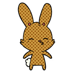 curious bunny cartoon