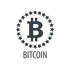 icon vector bitcoin