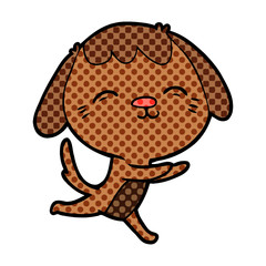 happy cartoon dog