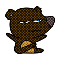 angry bear cartoon
