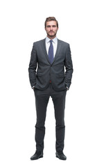 full-length portrait of a successful businessman