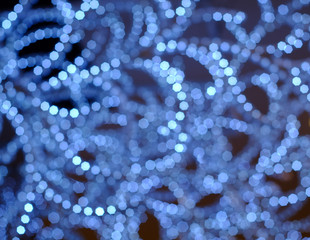 blue bokeh