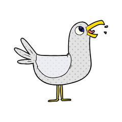 cartoon seagull