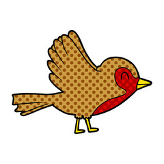 cartoon robin taking flight