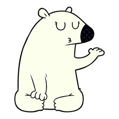 cartoon polar bear