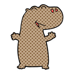 cartoon hippopotamus