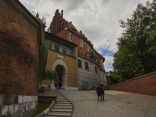 Fototapeta Main entrance to Royal Wawel Castle in Krakow, the northern entrance gate. obraz