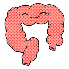 cartoon happy colon
