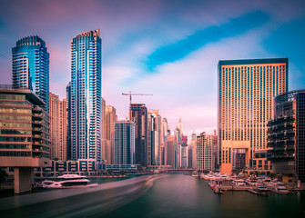 Naklejka premium Dubai Marina Skyline