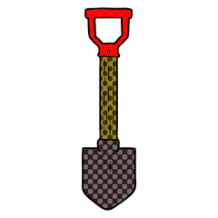 Naklejka premium cartoon shovel