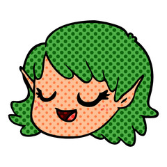 cartoon elf girl