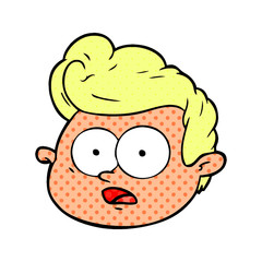 cartoon male face