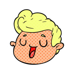 cartoon male face