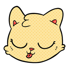 cartoon cat face