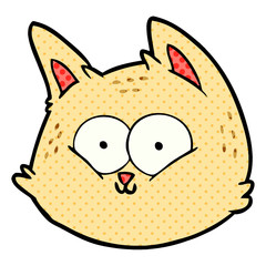 cartoon cat face