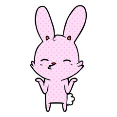 curious bunny cartoon