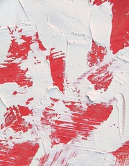 Colorfull paint close up texture with pallete knife storkes of brown yellow  gray red green blue...
