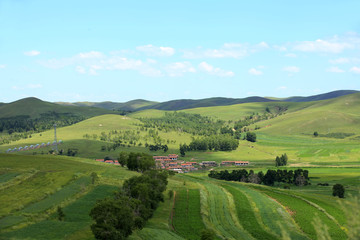 Fototapeta premium Mountain village in China