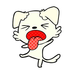cartoon disgusted dog