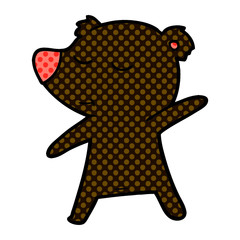 happy cartoon bear