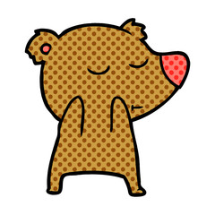 happy cartoon bear