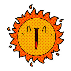 happy cartoon sun