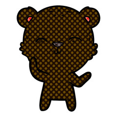 happy cartoon bear