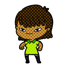 Obraz premium cartoon woman