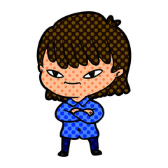 Obraz premium cartoon woman