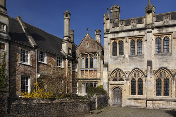 Fototapeta na wymiar 14th Century Vicars Walk - Wells - England