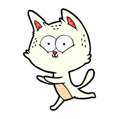 cartoon cat running