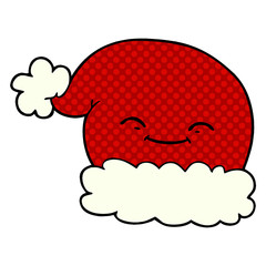 cartoon christmas santa hat
