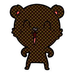 happy cartoon bear
