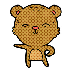 happy cartoon bear