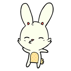 curious bunny cartoon