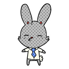 curious bunny cartoon
