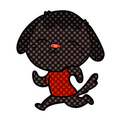 happy cartoon dog running