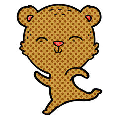 happy cartoon bear